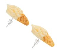 TOPBATHY Pendientes Botón Helado Resina para Niñas y Mujeres Pequeños Aretes de Tachuela con Diseño Adorable Joyería Antialérgica y Duradera para Uso Diario