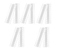 TOPBATHY Pestañas Adhesivas Transparentes de PVC para Colgar 300 Unidades Ganchos Autoadhesivos para Exhibición de Joyas y Manualidades Tamaño 27X42 MM Uso en Tiendas y Hogar