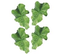 TOPBATHY Pinzas Cabello Forma de Hoja de Lechuga Verde, Set de 4 Unidades, Accesorios de Simulación Suaves para Niñas y Mujeres, Ideales para Uso Diario y Fiestas