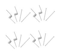 TOPBATHY Pinzas de Resorte en Forma de V de Acero Inoxidable para Pinzas de Pelo, 8 Unidades Plateadas, Resortes de Reemplazo Duraderos Fuerte Elasticidad para Accesorios de Garras