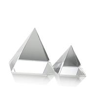 TOPBATHY Pirámide De Cristal 60mm Prisma Cuadrangular Decoración Óptica para Oficina Arcoíris Luz del Sol