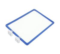 TOPBATHY Pizarra Magnética Azul con Doble Imán para Almacén Soporte Vertical Reutilizable para Señalización y Clasificación Estantes Tablero Guía Multiuso para Tiendas y Supermercados