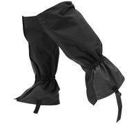 TOPBATHY Polainas Impermeables para Botas de Nieve Negras Cubrepiernas Resistentes al Viento Barro Correa Pie Protección para Senderismo y Actividades al Aire Libre Invierno