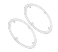 TOPBATHY Protector de Plato para Bicicleta de Montaña Cubierta de Plástico Blanca 48 Dientes 4 Orificios 2 Piezas Guía de Cadena Resistente para Ciclismo en Terrenos Extremos