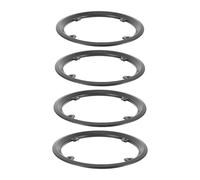 TOPBATHY Protectores de Plato para Bicicleta de Carretera 42 Dientes, 4 Piezas de Plástico Negro Ligero, Cubierta de Cadena Resistente para Ciclismo y Protección del Tren de