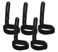 TOPBATHY Pulsera Oficial de Fútbol Negra Ajustable para Árbitros 5 Piezas Indicador hacia Abajo Banda Elástica Práctica para Partidos y Equipamiento Deportivo de Fútbol