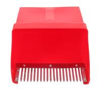 TOPBATHY Recolector Manual Peine Metálico, Rojo, Portátil | Cuchara Flexible y Mango Ergonómico, para Cultivadores y Jóvenes, Uso Exterior Frutas Verdes y Arándanos