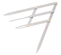 TOPBATHY Regla de Metal para Cejas 16X4.5 CM Ligera y Práctica Proporción Áurea para Tatuajes Profesionales y Principiantes