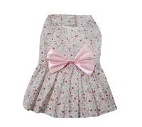 TOPBATHY Ropa para Mascotas Presa Fácil de Poner para Falda Floral Ligera de Algodón Vestido Perros Cachorro Adecuado para Paseos y Fiestas de Disfraces