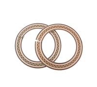 TOPBATHY Roseta para Guitarra Acústica Madera Marrón Accesorio Duradero para Agujero de Sonido Diseño Ondulado Único Fácil de Instalar Compatible con Guitarras Clásicas