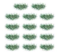 TOPBATHY Simulación de Grupo de Césped Artificial en Racimo para Decoración DIY, Accesorio para Mesa de Arena y Micropaisajes, Plástico Ligero Resistente Color Verde Invierno, Modelo