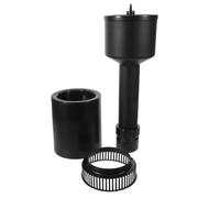 TOPBATHY Skimmer de Superficie para Acuarios Marinos, Otoño, 8000-16000l/h | Plástico Negro, para Acuario de 40㎡, Tubo PVC de 75mm, Recogida de Residuos