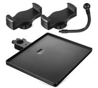 TOPBATHY Soporte Bandeja para Micrófono y Tarjeta de Sonido con Abrazadera Estable para Escenarios y Transmisiones Compatible con Teléfonos y Tablets Diseño Elegante y Duradero