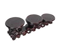 TOPBATHY Soporte De Base Antiguo para Artesanías Figuras Miniatura Base Decorativa De Madera Expositor para Utensilios De Té Estante De Exhibición De RARA