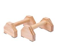 TOPBATHY Soporte Diseño de Flexiones para Manos Parada Barra de Madera Khaki Simple Resistente al Desgaste y Fitness Casa y Calistenia