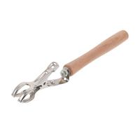 TOPBATHY Soporte Ergonómico para Moxa con Clip Metálico Resistente al Calor Mango de Madera para Moxibustión Manual Segura Compatible con Varillas de Herramienta de Terapia Antiescarcha
