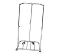 TOPBATHY Soporte para Bolsas de Basura Exterior de Metal Resistente Soporte Portátil para Residuos de Jardín Estación Móvil para Desechos Agrícolas para Jardinería y Camping