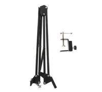 TOPBATHY Soporte para Cámara Web de Escritorio Ajustable Abrazadera Negra 1/4 Pulg Brazo de Tijera Flexible para Transmisión en Directo y Videoconferencias
