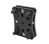 TOPBATHY Soporte para Teléfono de Motocicleta Negro Silicona y Acero Inoxidable, Soporte Estable Amortiguador para Ciclismo y Protección del Móvil