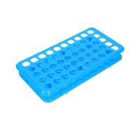 TOPBATHY Soporte para Tubos de de Plástico con Orificios Antideslizante con Almohadillas Organizador Compacto para Tubos de Muestreo Microcentrífugas y Frascos Laboratorio
