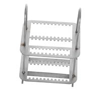 TOPBATHY Soporte Vertical para de de Acero Inoxidable Organizador de Laboratorio con Ranuras Múltiples para Almacenamiento Biología y Patología Diseño Compacto
