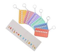 TOPBATHY Tabla de Rutinas Deslizable para 6 Unidades con Pegatinas, Llavero Recordatorio de Tareas y Rastreador de Hábitos Diarios, Lista de Verificación Portátil para