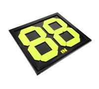 TOPBATHY Tablero de Sustitución de Fútbol Doble Cara para Árbitros Señal Manual de Cambio de Jugadores Equipo Duradero y Visible para Partidos Oficiales