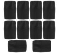 TOPBATHY - Tapas de plástico para soporte de micro, 10 protectores de patas de rack de micro punta de goma para pie de instalación fácil para estudio de grabación escena y difusión