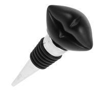 TOPBATHY Tapón De Vino De San Valentín Tapones De Whisky Tapones De Vino Decorativos Adorno De Vino Tapón De Botella De Cerveza Ahorrador De Vino Tapa De Botella Aleación De Aluminio Black