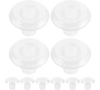 TOPBATHY Tapones de Cordón para Persianas Horizontales 50 Piezas, Accesorios de Riel Inferior para Persianas de Madera y Madera Sintética, Tope de Cuerda para Minipersianas,