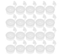 TOPBATHY Tapones Interiores para Botellas de Cosméticos 24 MM Plástico Hermético a Prueba de Fugas Orificio de Ventilación 100 Unidades para Loción y Viaje