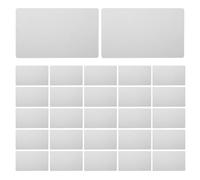 TOPBATHY Tarjetas de Aluminio Plateadas de 86X54X021 MM 200 Unidades para Grabado Láser Placas de Identificación de Oficina y Proyectos DIY Multiusos