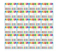 TOPBATHY Tarjetas Perforadas Aula 50 Unidades de Papel Resistente Diseño de Dibujos Animados para Recompensar y Motivar Estudiantes en Clase Materiales Educativos