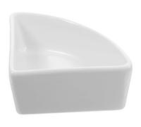 TOPBATHY Tazón de Comida para Hámster de Cerámica de Color Claro, Fácil | Cuenco Triangular, Peso Adecuado para Hámsters, Suministros para Mascotas