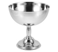 TOPBATHY Tazón de Postre de Acero Inoxidable Plata 10cm, Redondo | Acabado Moderno y Liso, Superficie Antiadherente, Uso Versátil, Fácil Limpieza, para Restaurantes y Fiestas