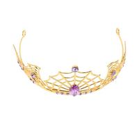 TOPBATHY Telaraña y Pedrería Brillante Diadema Ligera y Duradera para Halloween Accesorio Gótico Versátil para Disfraces de Princesa Vampira y Fiestas de Mascarada