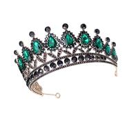 TOPBATHY Tiaras Oscuras para Mujer Gemas de Imitación Joya Cabello de Novia para Bodas y Fiestas de Graduación