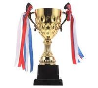 TOPBATHY Trofeo con Diseño Profesional para Estudiantes y Acabado Refinado de Metal Dorado Premio Adecuado para Ceremonias y Reconocimientos Aula