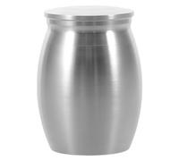 TOPBATHY Urna Minimalista para Aleación Pequeña a Mascotas Humanas y Cenizas de Aluminio, Resistente Impactos, Diseño Elegante para Ceremonias y Recuerdos