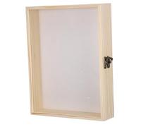 TOPBATHY Vitrina de Especímenes de Insectos de Madera Maciza, Caja Grande 26x20x5 Cm Panel Transparente para Exhibición, Almacenamiento y Proyectos Educativos Científicos