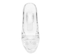 TOPBATHY Zapatos Tacón Cristal Transparentes Decorativos para Bodas Fiestas Cumpleaños Adornos de Cristal Claros para Escritorio Figurines de Tacones Altos Elegantes para Niñas y Novias