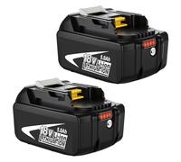TOPBATT 2 baterías de 5000 mAh compatibles con Makita de 18 V BL1850B BL1840 BL1830 BL1850B BL1860B con indicadores LED