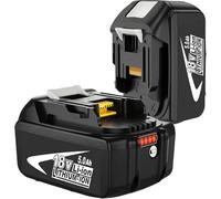TOPBATT 2pcs 18V 5000mAh Bateria BL1850B Reemplazo para makita 18V Bateria BL1850 BL1840B BL1840 BL1830B Electrónica Inalámbrica con Indicadores LED