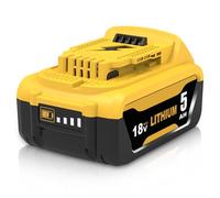 TOPBATT 5000mAh Recambio para Dewalt batería 18V DCB184 DCB180 DCB181 DCB182 DCB200 DCB201 DCB204 con indicador LED