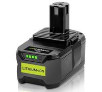 TOPBATT 5500mAh batería de reemplazo para ryobi 18V batería RB18L50 RB18L40 RB18L25 RB18L15 RB18L13 P108 P107 P122 P104 P105 P102 P103 con indicador LED