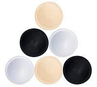 TopBine 3 pares de almohadillas de sujetador redondas, almohadillas para sujetador deportivo, desmontables, para traje de baño y bikini