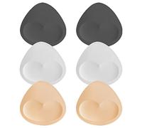 TopBine Almohadillas de Sujetador extraíbles Insertos de Las Mujeres cómodas Copas Deportivas Sujetador Inserto para Bikini Top Traje de baño, Corazón A/B 3 Colores, C/D