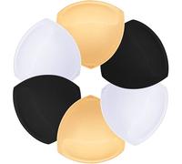 TopBine Almohadillas de sujetador extraíbles Inserts Women's Comfy Sports Cups Bra Insert for Bikini Top Swimsuit, 3 Beige L, B/C