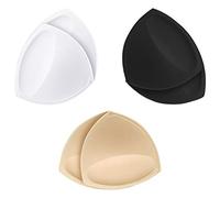 TopBine Almohadillas extraíbles para brasier para mujer, cómodas copas deportivas, inserto de brasier para parte superior de bikini (3 pares), 1 litro, XL