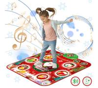 TOPBLASTERBOX Tapete de baile para niñas, regalo de juguete de Navidad para niños de 4, 5, 6, 7, 8, 9, 10 años en adelante, almohadilla de baile iluminada para niños con 6 luces LED y Bluetooth